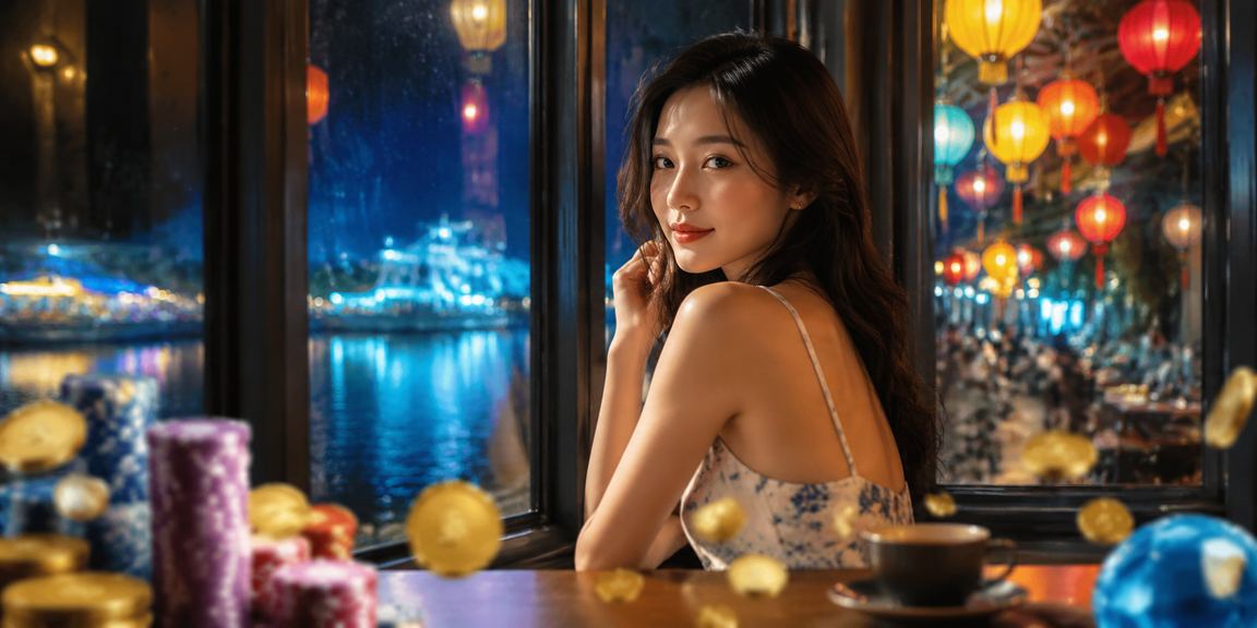 Người dùng tại Huế ngồi uống cà phê theo dõi kết quả xổ số và khuyến mãi trực tuyến trên điện thoại
