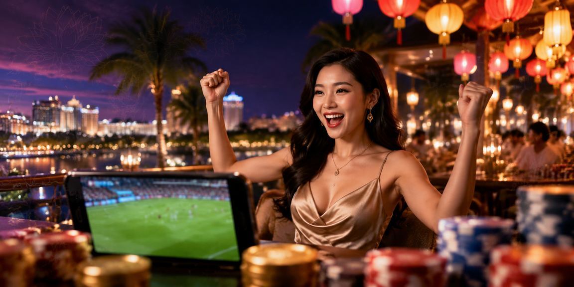 Người dùng tại chợ đêm Phú Quốc tham gia sự kiện giải trí casino và nhận ưu đãi khuyến mãi trực tuyến